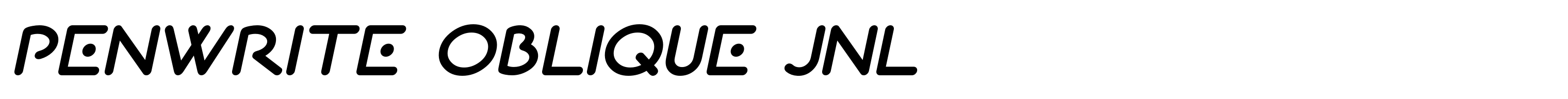 Penwrite Oblique JNL